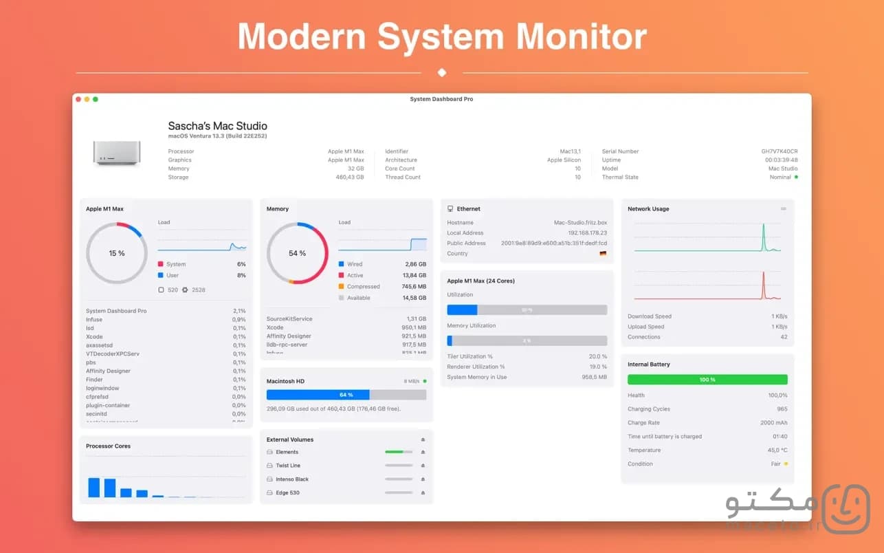 System Dashboard Pro - تصویر 1