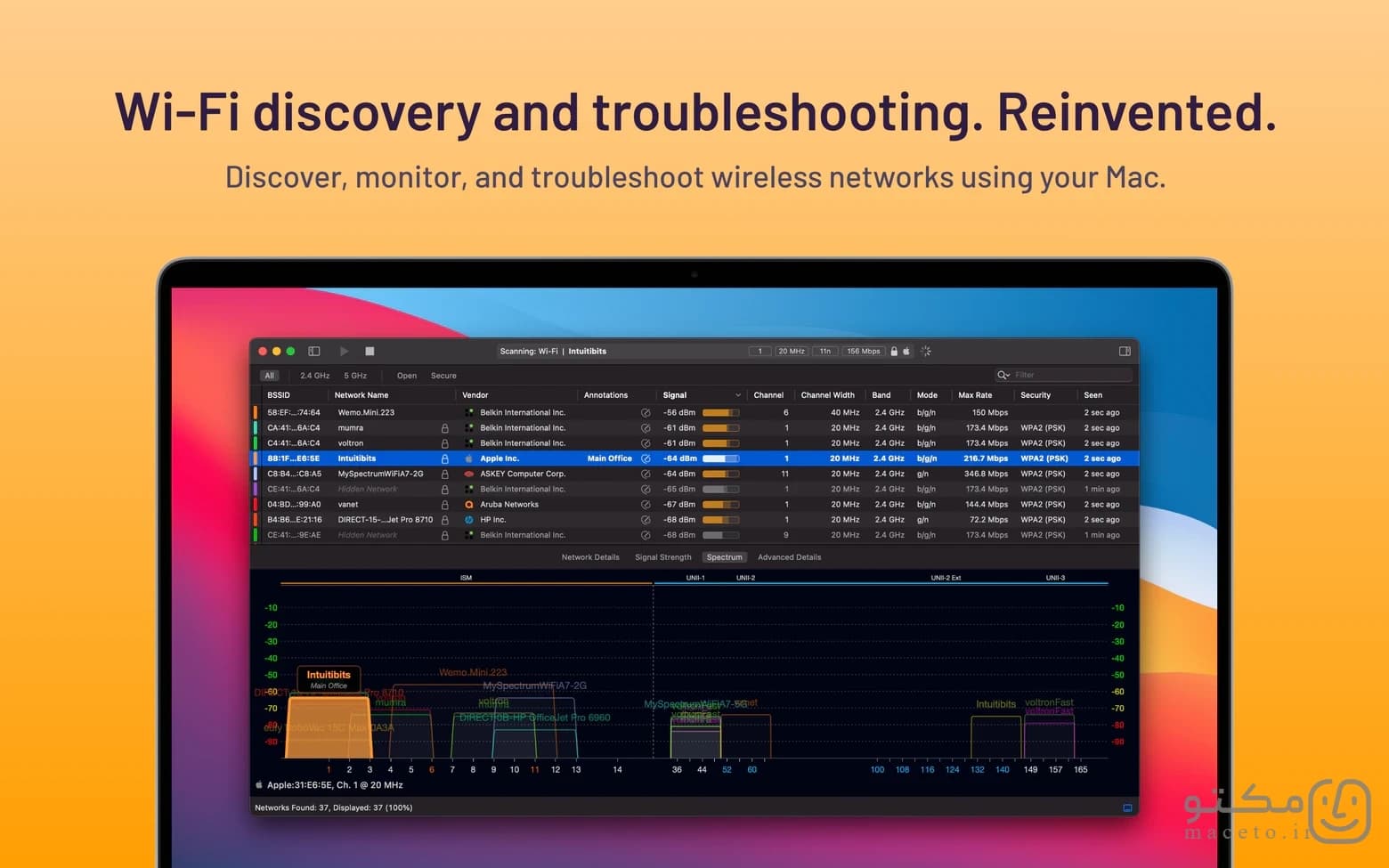WiFi Explorer Pro 3 - تصویر 2