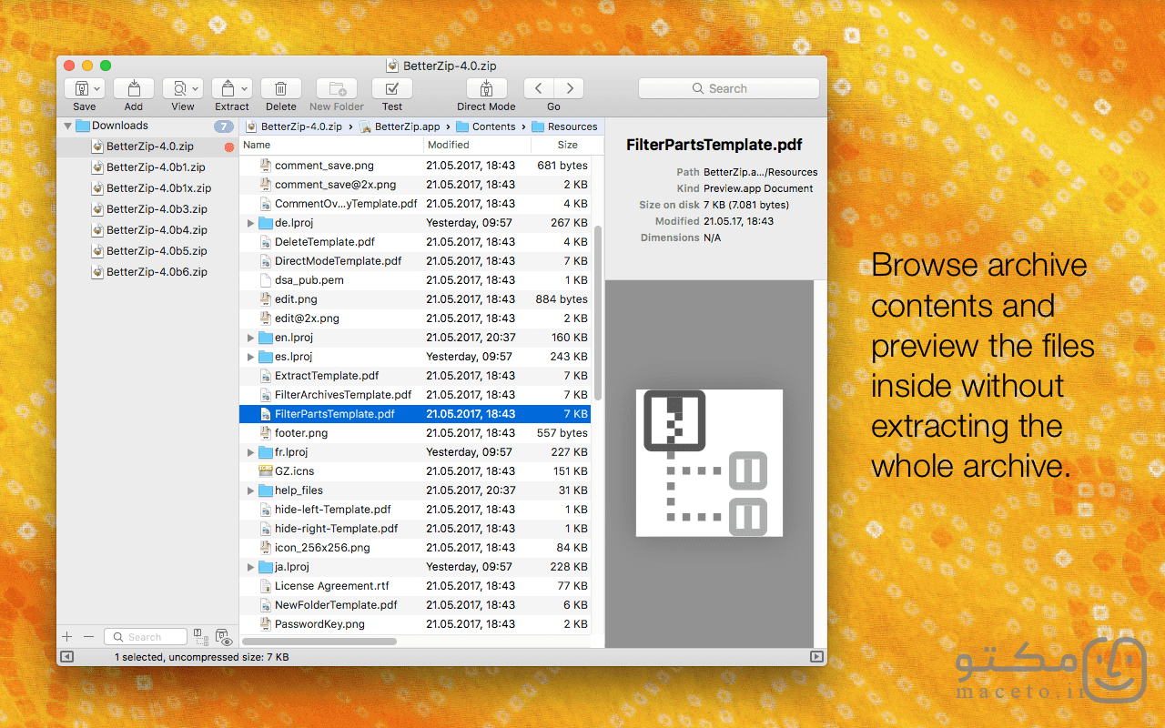 BetterZip - تصویر 3