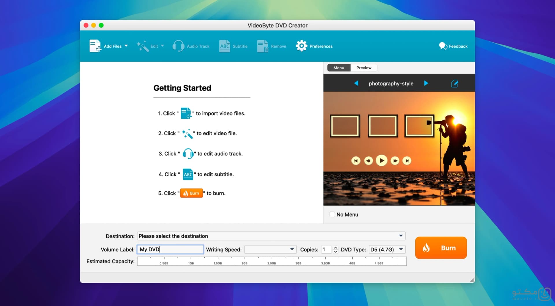 VideoByte DVD Creator - تصویر 1